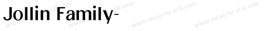 Jollin Family字体转换